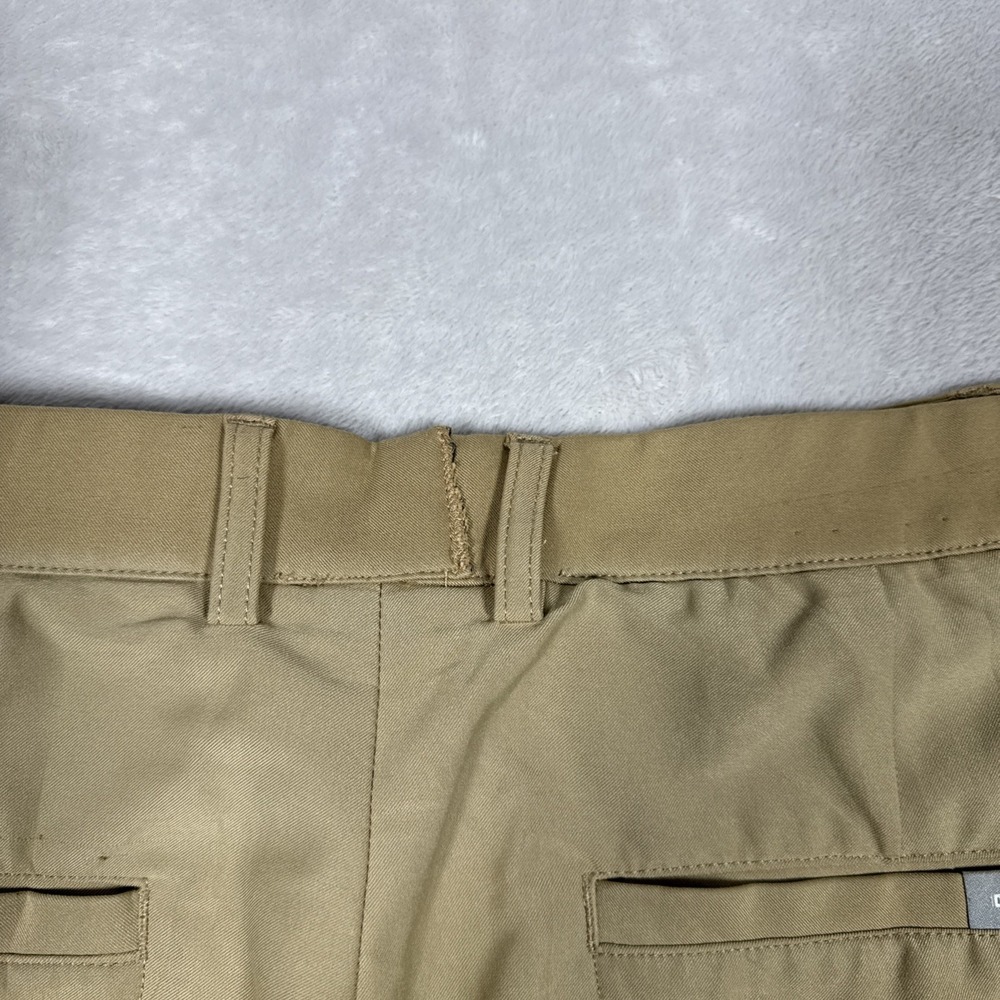 Dunning Everbest Golf Chino Shorts Mens Beige Khaki Flat Front Size 38 *Flaw - Picture 10 of 10